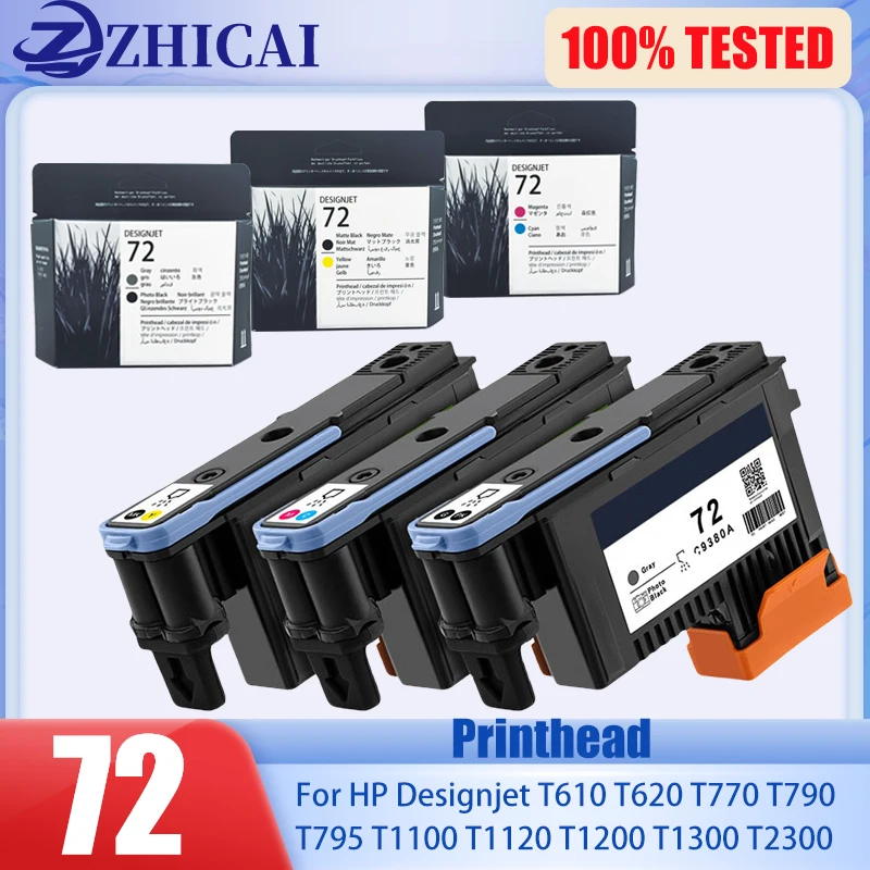 

For hp72 HP 72 Printhead C9380A C9383A C9384A Print Head For HP DesignJet T770 T790 T1120 T1200 T1300 T620 T610 T1100 T2300