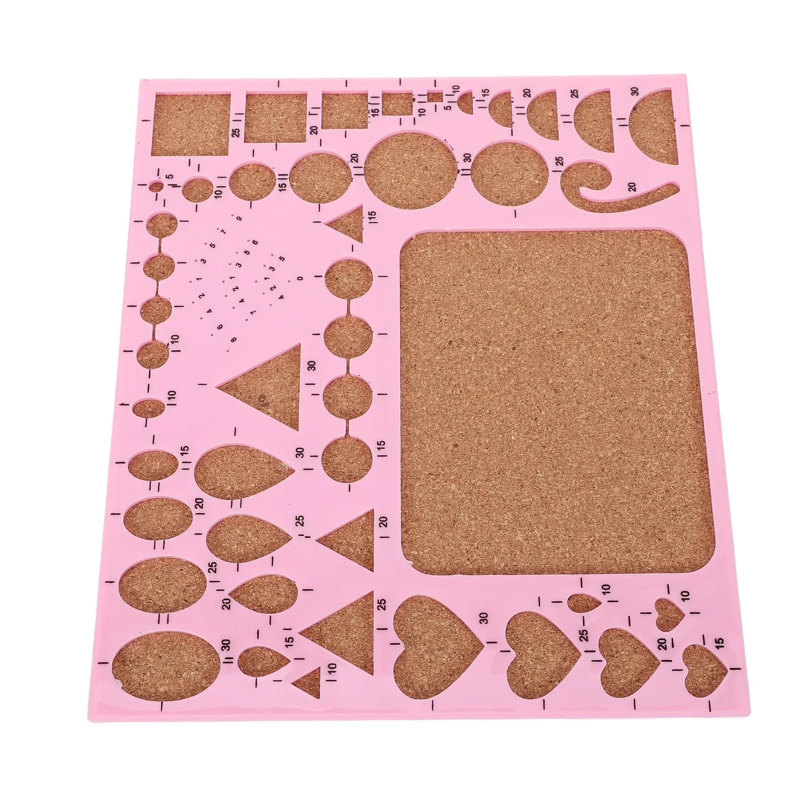 Quilling Template Multi-Shape Guide Board Cork Backed 8.3x7 Inch Paper Quilling Tools Kit for Handmade Flowers Cards DIY Paper