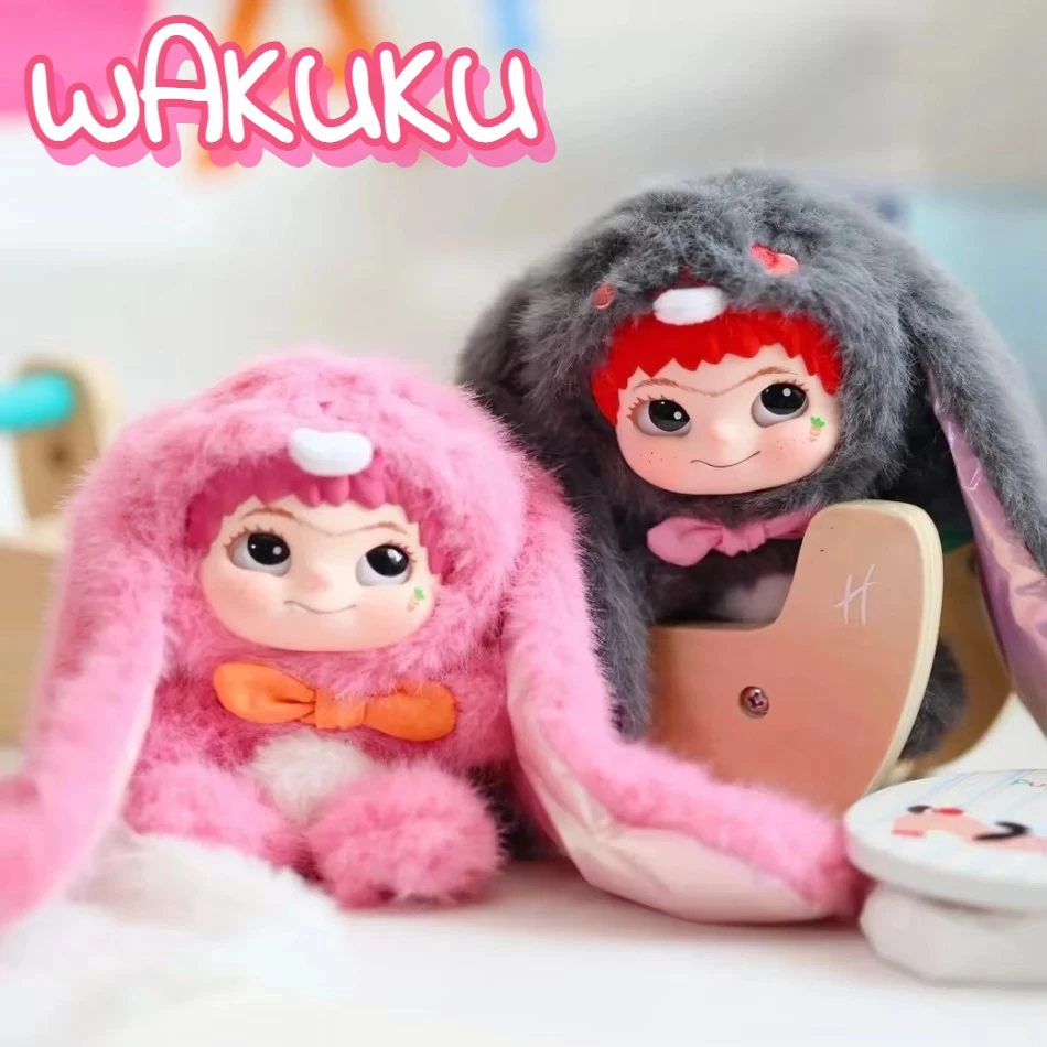 

В наличии мультяшные аниме-фигурки Wakuku Mischief Diary Series слепая коробка милый плюшевый кулон брелок украшения коллекция подарков