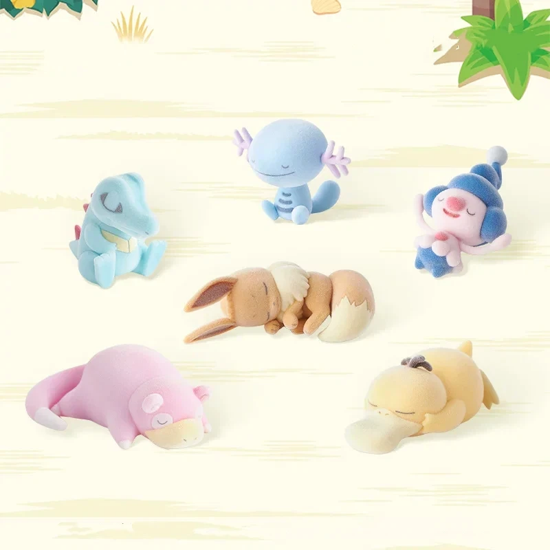 

Коллекционная фигурка PokéMon из серии Sleep Azure Beach, настольное украшение, милая игрушка, кавайная кукла, подарок на день рождения
