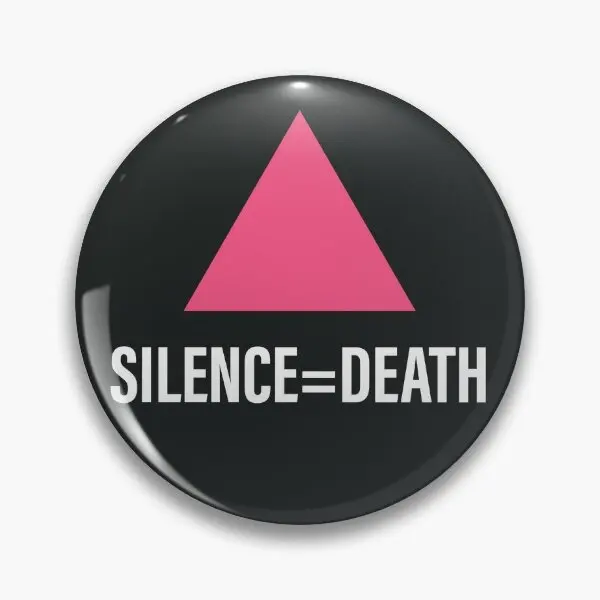 Silence Equals Death  Soft Button Pin Clothes Collar Brooch Gift Jewelry Lover Hat Cute Metal Creative Cartoon Funny Lapel Pin