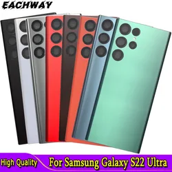 New For Samsung Galaxy S22 Ultra Back Battery Cover Rear Door Housing Rear Glass Case For Samsung S22 Ultra Battery Cover S908B