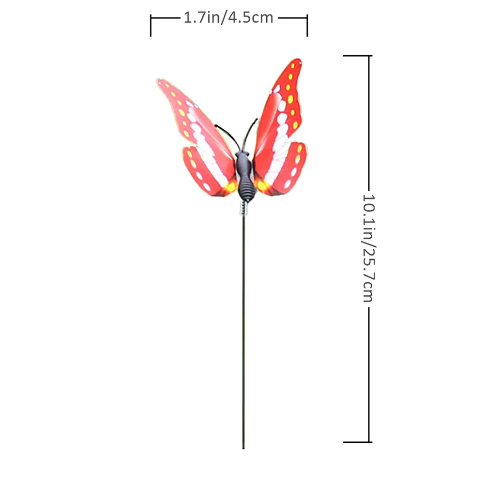 

10Pcs Simulation Butterfly Decoration Lifelike Colorful Home Garden Flower Pot Decor Simulation Insert Decorative Butterfly