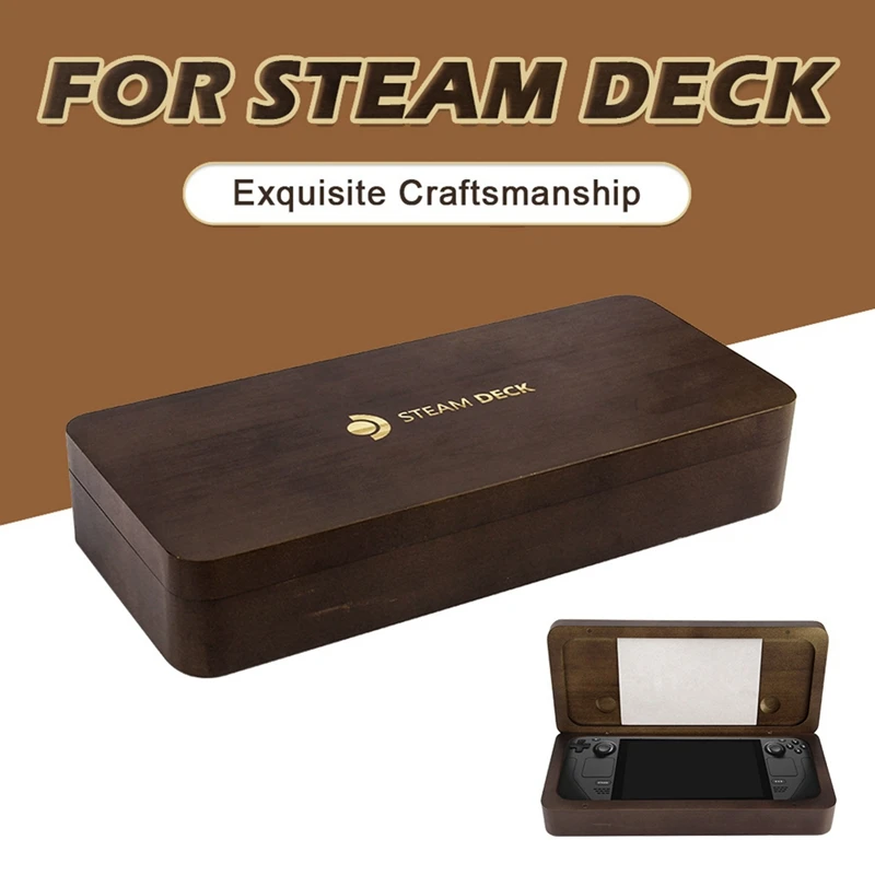 Wooden Storage Table Box Antidrop Shockproof Storage Case Bag For Steam Deck Game Console For Steam Deck