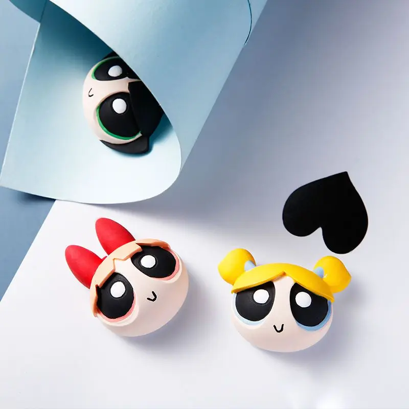 Kawaii The Powerpuff Girls Car Perfume Aromatherapy Air Conditioner Vent Car Balm Accessories Ornament Car Decoration Supplies