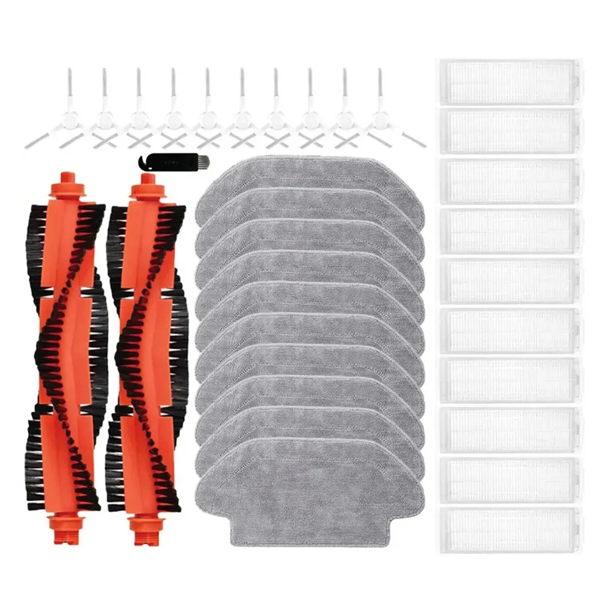 

For Xiaomi Mijia Robot Vacuum Mop 3C / B106CN Replacement Spare Part Main Brush Side Brush Hepa Filter Mop Cloths Rag