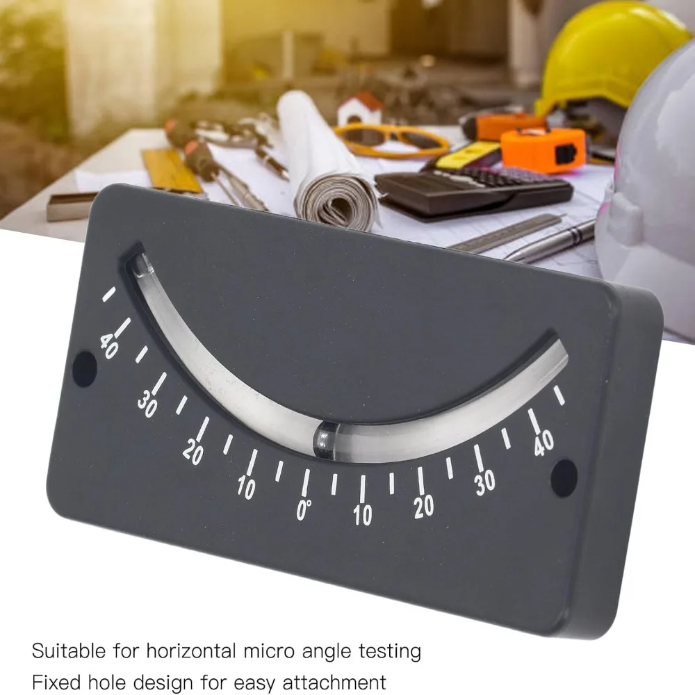 -40 to 40 Degree Range Tube Clinometer Damping Liquid Scratch Resistant Bike Inclinometer ABS Portable Angle Inclinometer