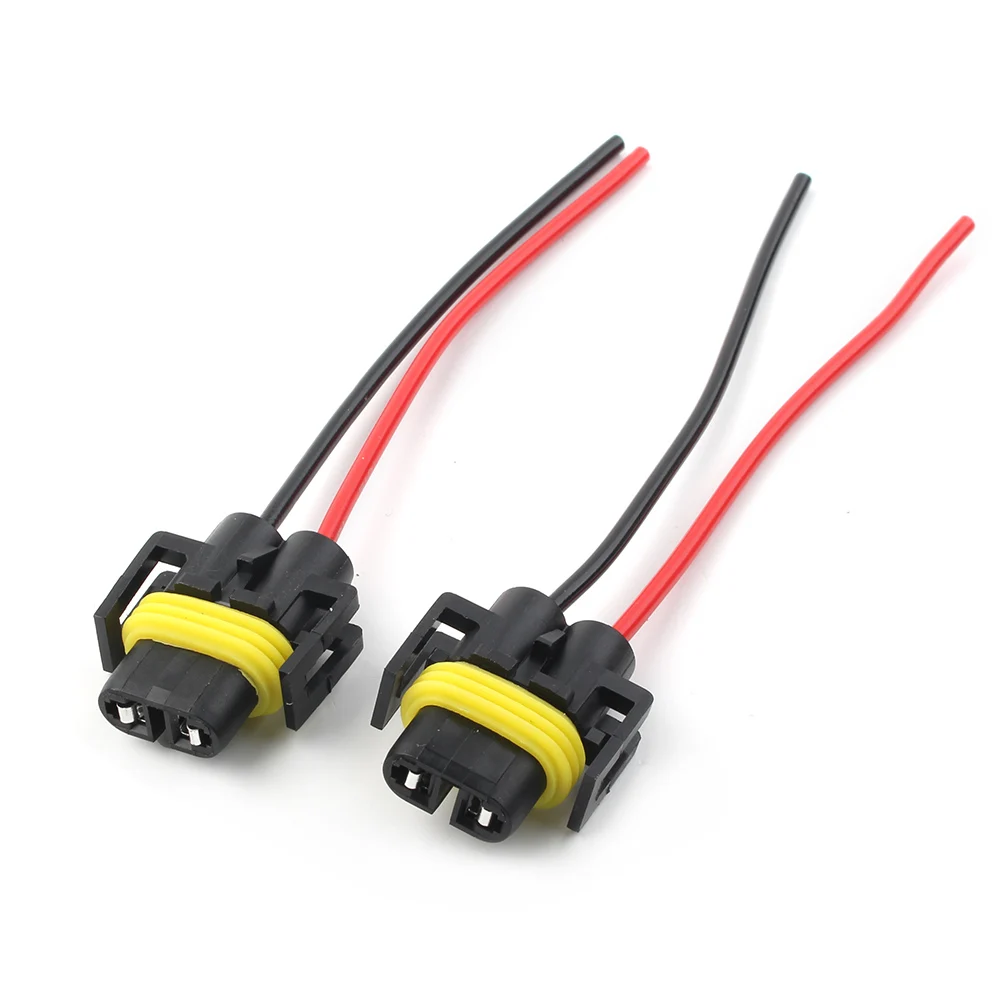 2Pcs Wire Pigtail Female P S 880 Fog Light Two Harness Bulb Socket Connector Plug Fit Car Accessories Parts