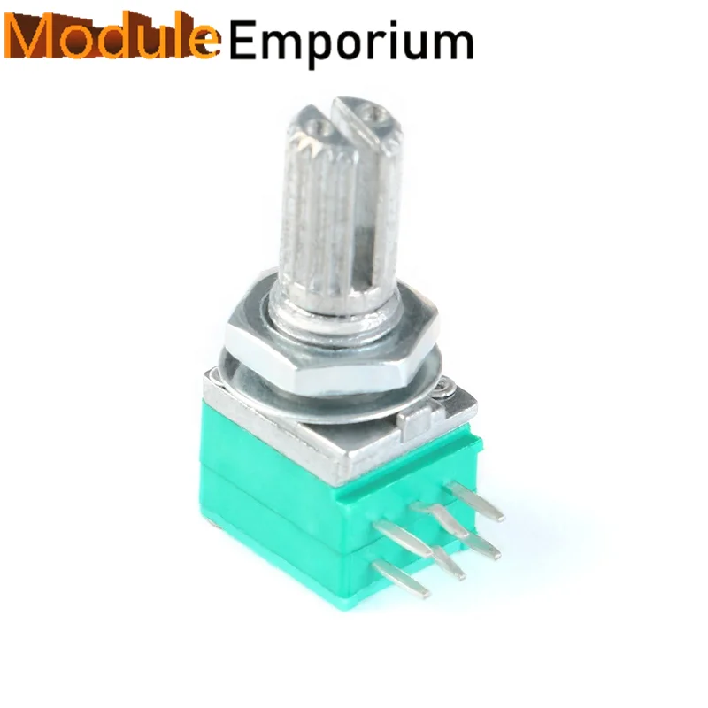 High Quality 6 Pin 15mm B5K B10K B20K B50K B100K Audio Amplifier Sealed Dual Potentiometer RK097G