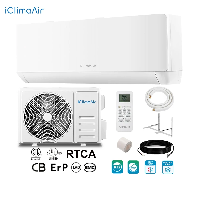 Aire Acondicionado Split Inverter de Pared con Control Remoto, 220-240v~50hz, 24000 Btu, A+++ Refrigeración y Calefacción