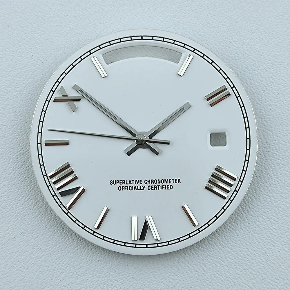 Miyota8285 dial 31mm Custom logo Green luminous Dial watch dial Fit Miyota8285 movement watch accessories repair tools