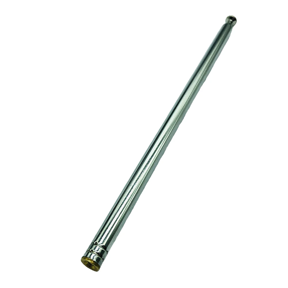 Full Frequency Coverage Copper Telescopic Antenna 97cm For Portable Shortwave FM AM Audio 7 Section Telescopic Antenna