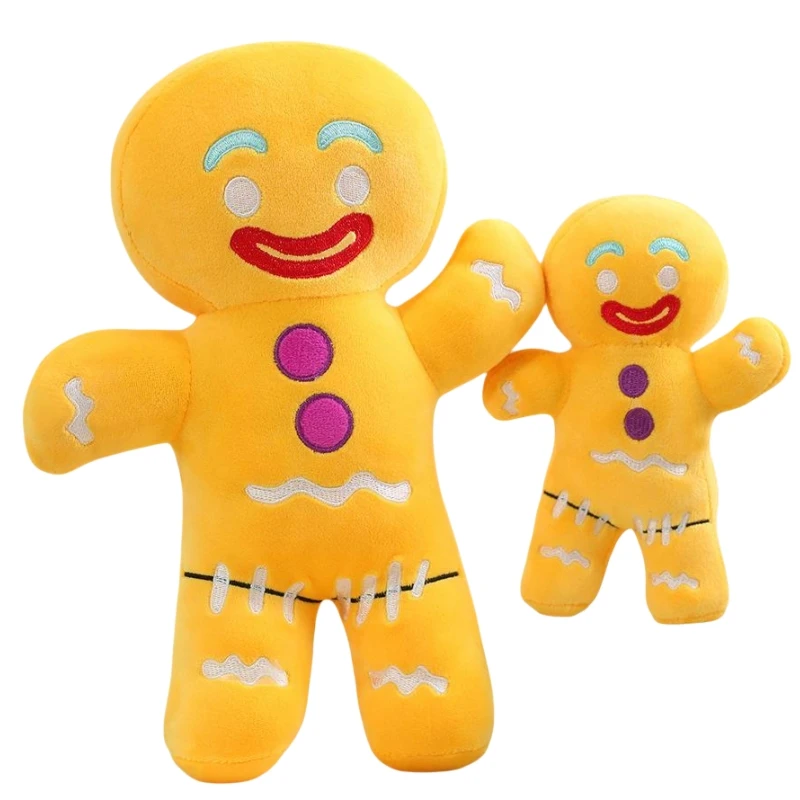 18-60cm Christmas Creative Gingerbread Biscuit Men Plush Doll Pendant Warm Happy Home Decor Christmas Gift For Boys And Girls