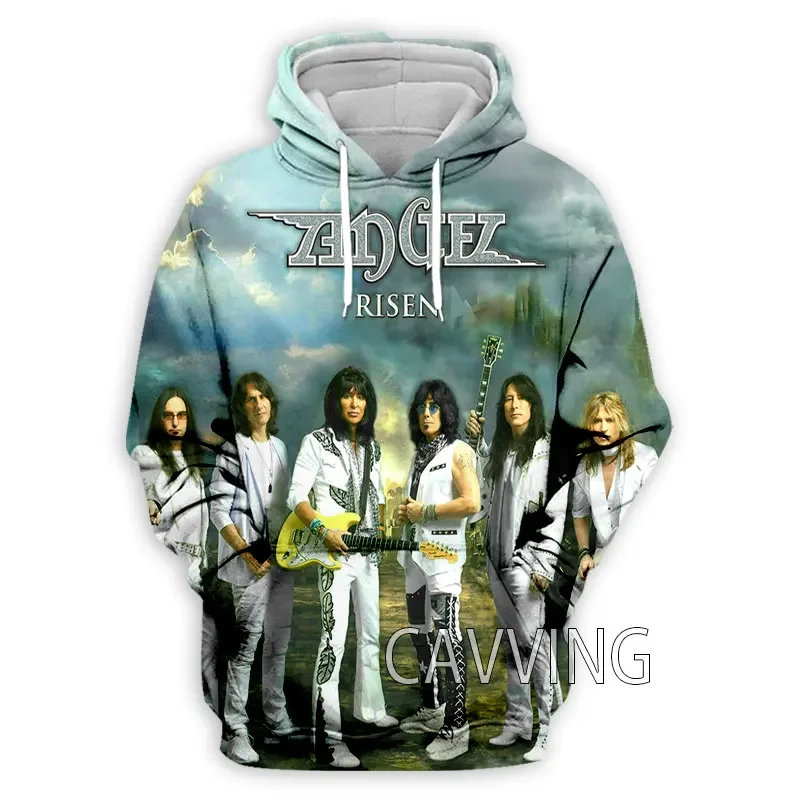 New Fashion  Angel Band  3D Printed Clothes Streetwear Men Hoodies Sweatshirt Fashion  Hooded Long Sleeve Pullover Tops