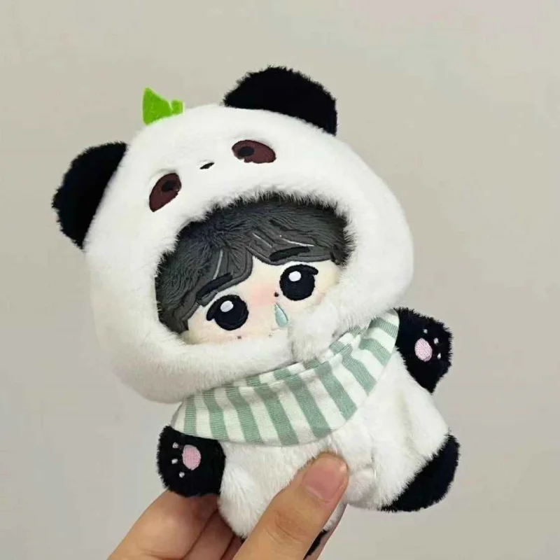 Lindo mono de Animal de peluche de 10cm, diseño de pequeño tigre y zorro, ropa de muñeca de algodón, pequeño regalo, figura de juguete para fanáticos de la animación