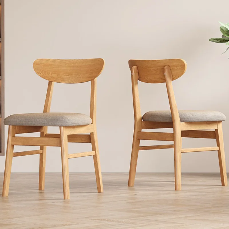 

#Modern Solid Wood Dining Chair with PU Leather Upholstery-Customizable for Apartment Hotel Restaurant Use