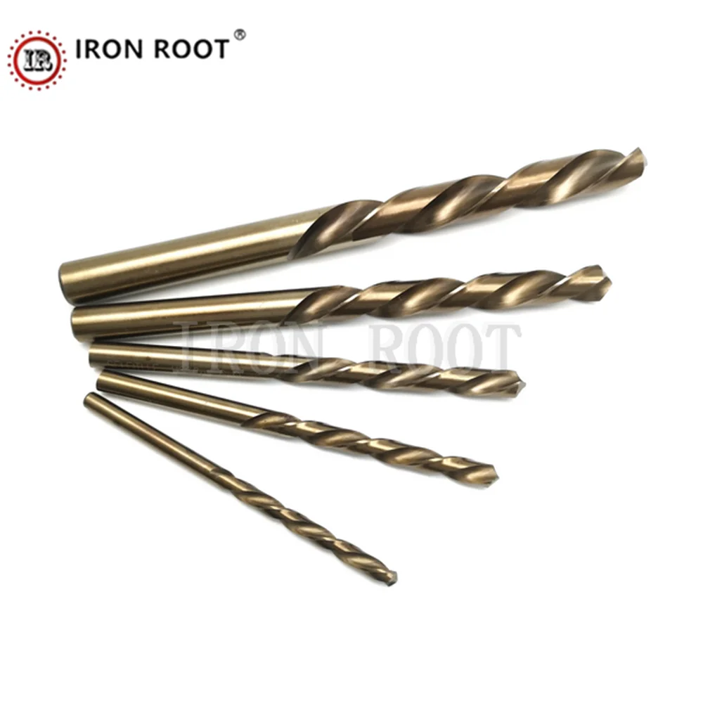 IRON ROOT HSS Cobalt-Containing Drill Bit 1mm-13mm CNC Tool Stainless Steel Special-Purpose Cobalt-Containing Twist Drill Bit