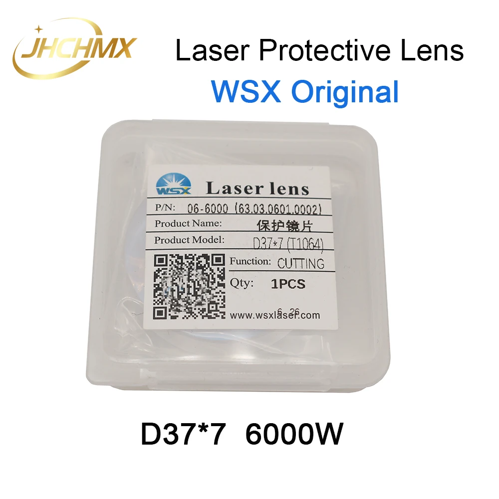 JHCHMX 10pcs Fiber Laser Protective Lens/Windows WSX Original 18*2 20*2 30*5 37*7 for WSX Laser Cutting Welding Machine