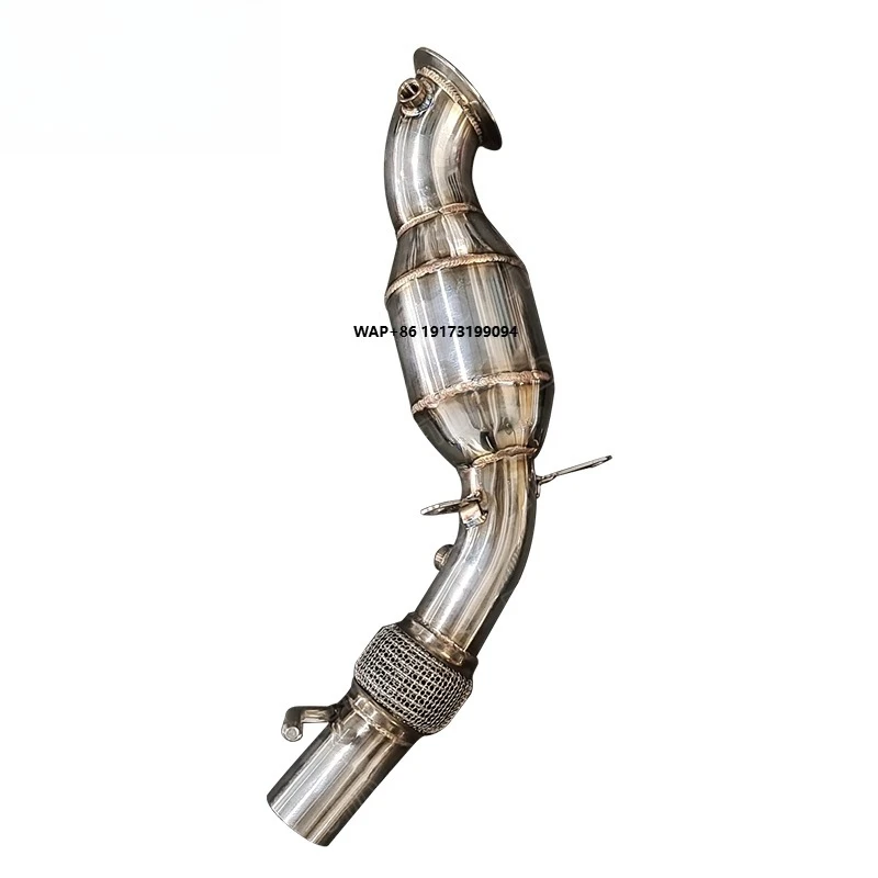 

Polished High Flow Catted Downpipe for 116i N13 Performance Exhaust Front Pipe
