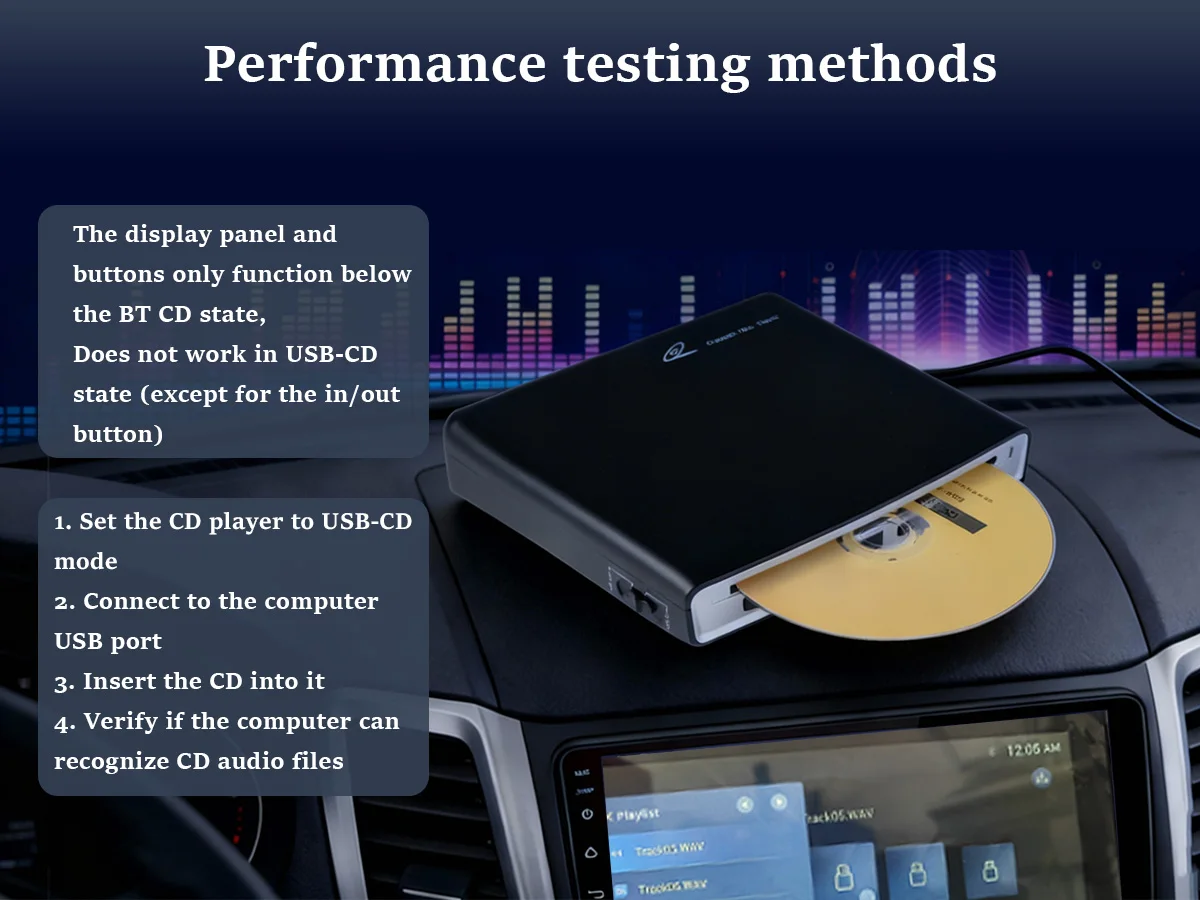 Car CD Player Bluetooth Connection
