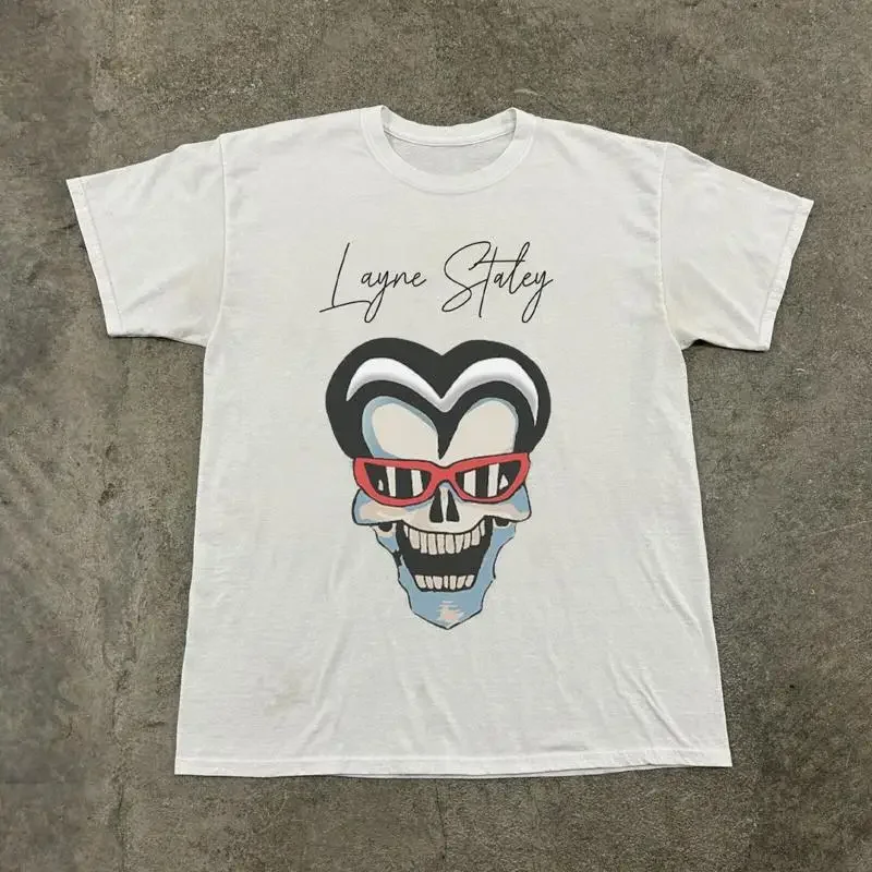 Rare Layne Staley Tattoo Alice In Chains White T Shirt Size S 5Xl