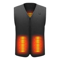 Men Heating Vest Diving Material USB Intelligent Heating Vest Three Gear Winter Constant Temperature Warm Electric Winter Vest