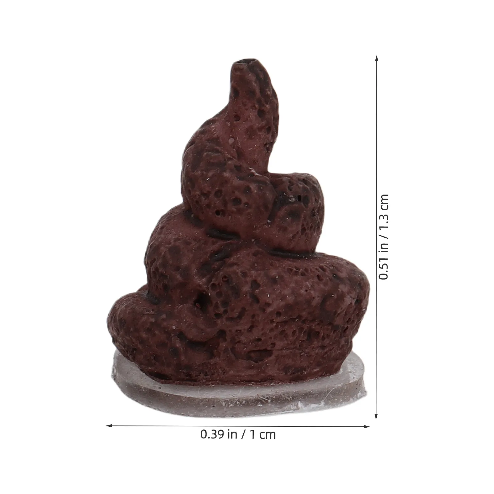 5Pcs Mini Realistic Fake Poop Resin Micro Landscape Prank Decoration Cute Funny Party Game Toss Prank