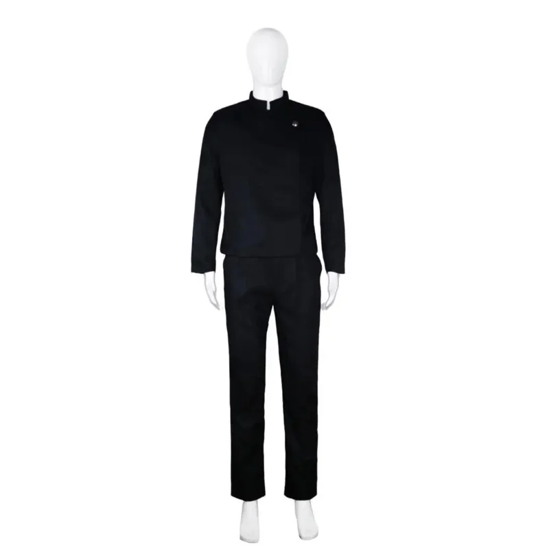 Anime jujutsu kaisen gojo satoru cosplay traje óculos uniforme do ensino médio peruca terno traje de halloween masculino adulto