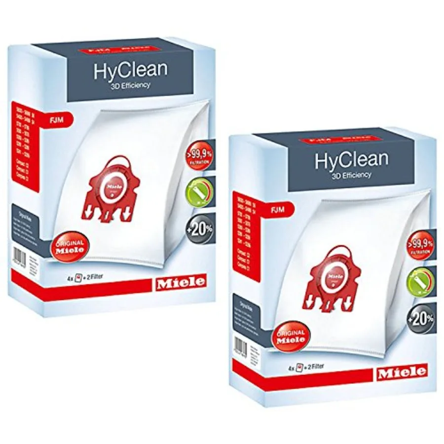 

Fjm Hyclean 3D Efficiency Dust Type 8 Bags and 4 Filters