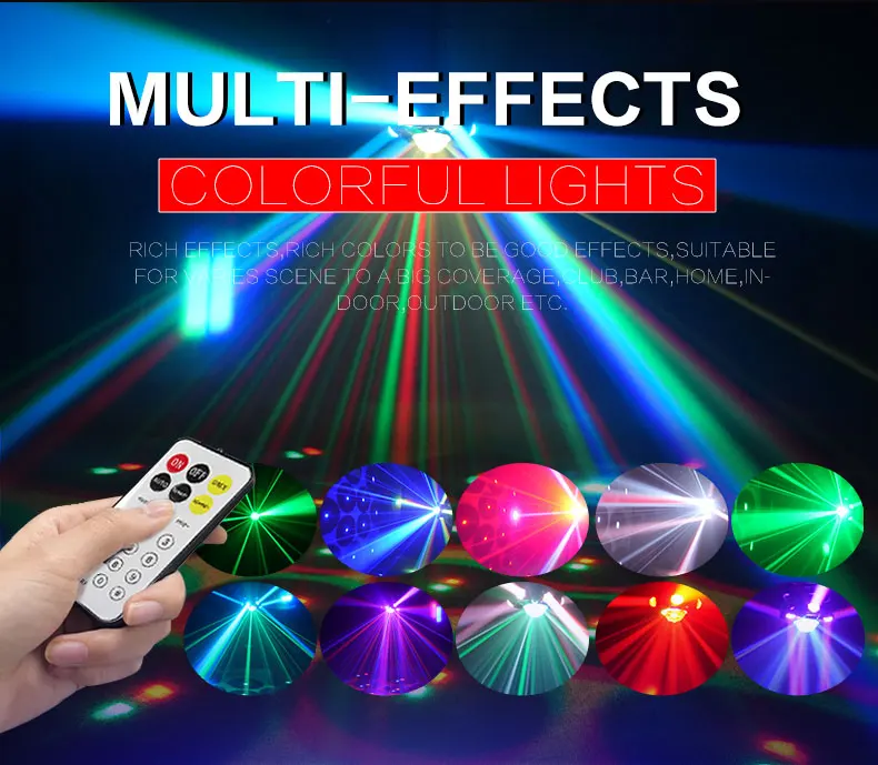 2026 LED RGB Disco Magic Ball Licht DMX Club DJ Bar Stroboskop Musikaktivierte Indoor-Heimparty Romantische Multi-Effekt-Beleuchtung – Detail 2
