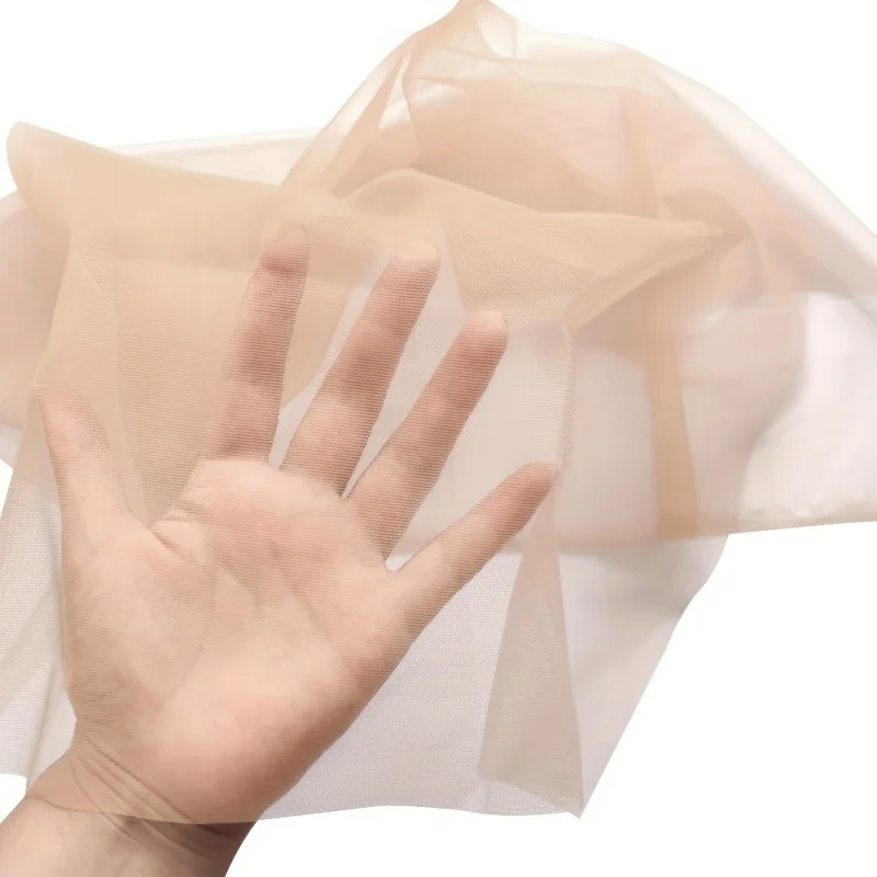 شبكة دانتيل سويسرية للجنسين بطول 10 ياردات لصنع الشعر المستعار وإصلاح الشعر وقبعات الأساس - أداة صياغة ملحقات الشعر المستعار