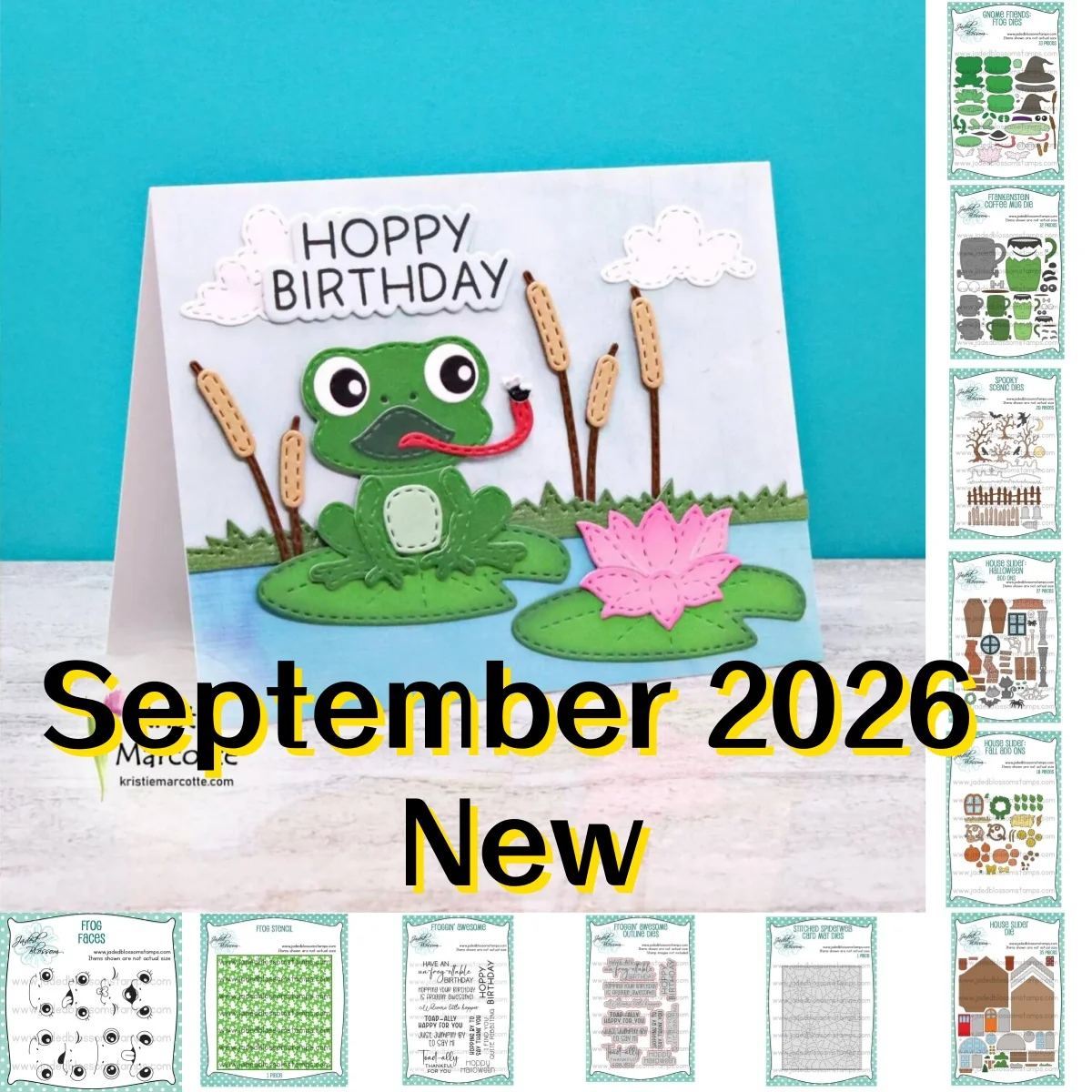 Spooky Season Frog House Metal Cutting Dies Clear Stamps Stencil For DIY Making Card Scrapbook Embossed Paper September 2026 New