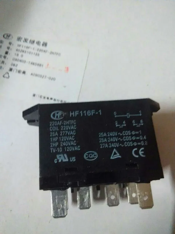 

HF116F-1 220AF-2HTFC 10PCS