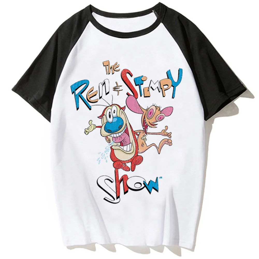 Ren And Stimpy tshirt women streetwear t-shirts female harajuku Japanese clothing