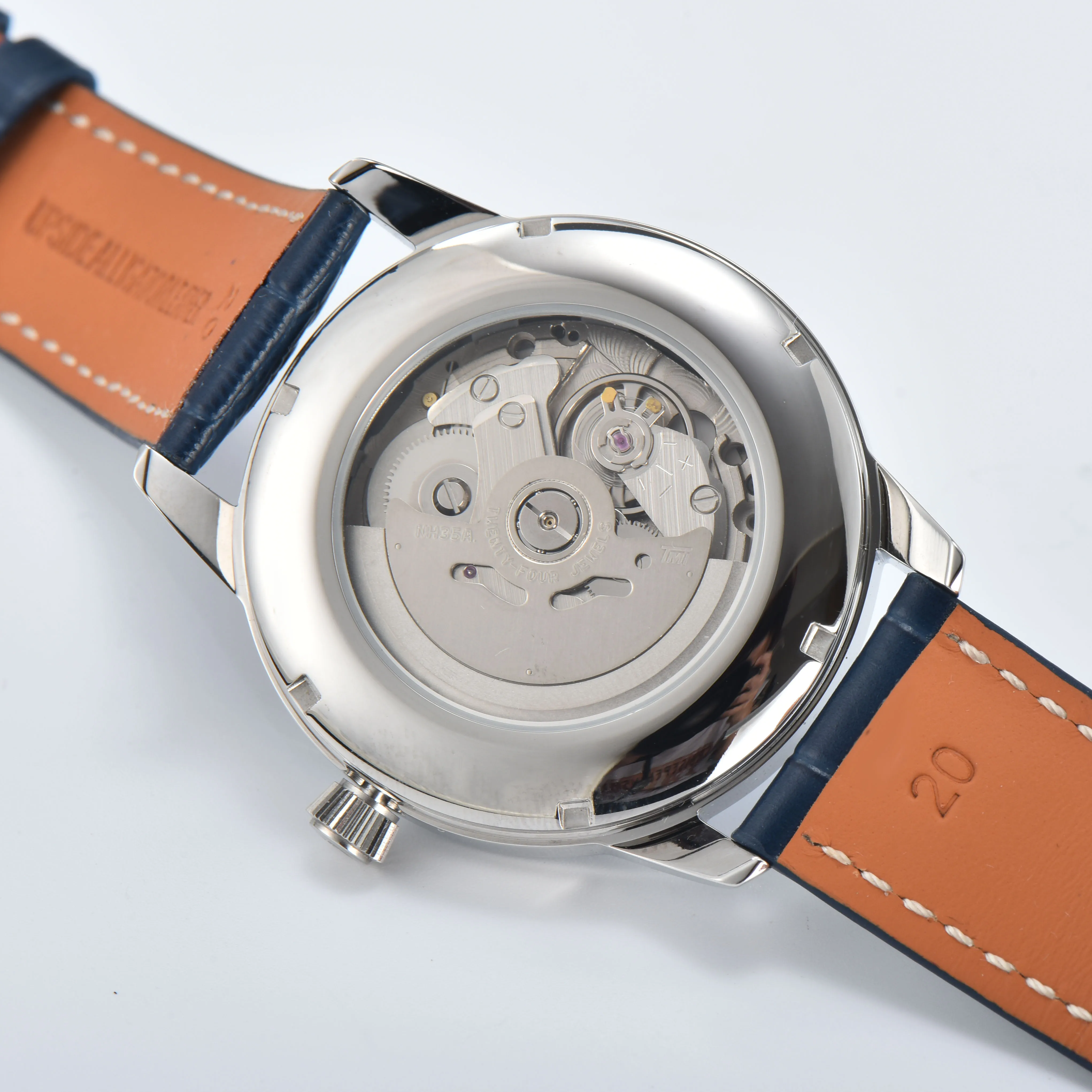 ساعة PRESAGEE 40 ملم NH35 ساعات يد أوتوماتيكية للرجال مع قرص 35 ملم NH35 وساعة حركة أوتوماتيكية يابانية بشعار مخصص