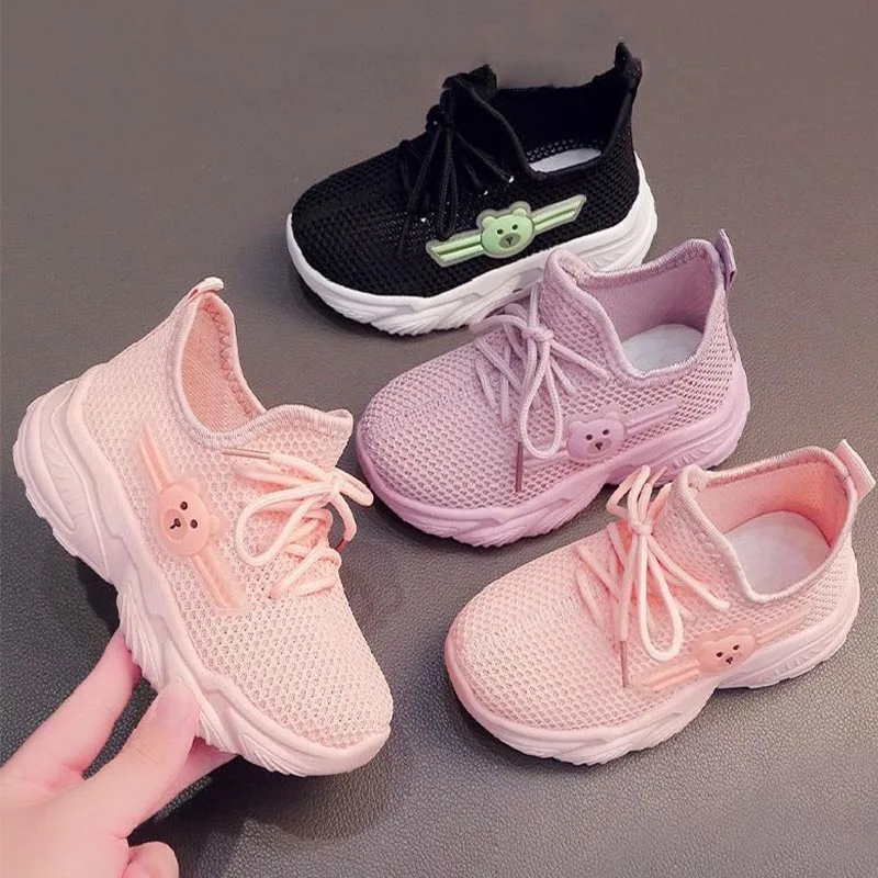 Children Mesh Casual Shoes Girl Sneakers Kids Summer Sport Footwear Kids Shoes for Girl Light Shoes Outdoor Hiking Shoes Autumn