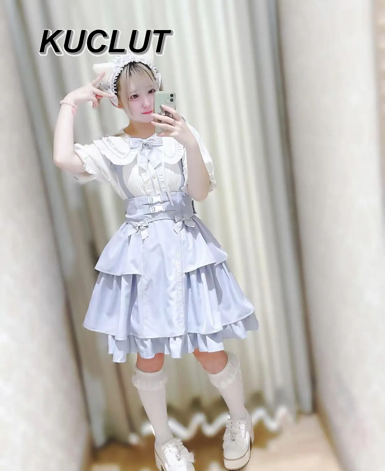 Conjuntos de dos piezas de estilo japonés para mujer, traje informal de Lolita, Top de manga corta a la moda, falda con tirantes y borde con volantes, conjunto para primavera y verano