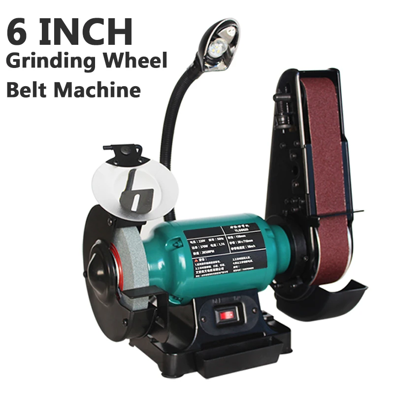 6 Inch Desktop Grinding Wheel Belt Sharpener Polishing Wheel Belt Machine Woodworking Belt Polishing Machine Belt Disc Sander