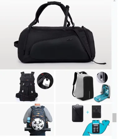 BANGE Gym bag  Backpack Shoes Backpack Waterproof Travel Sports Fitness Bags For Women Teenagers School Bagpack Rucksack