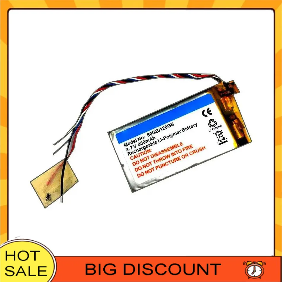 

Music Player Battery For Microsoft Surface Zune 2 4G 8G X814399-001 Zune2 850Mah Long-Lasting Performance