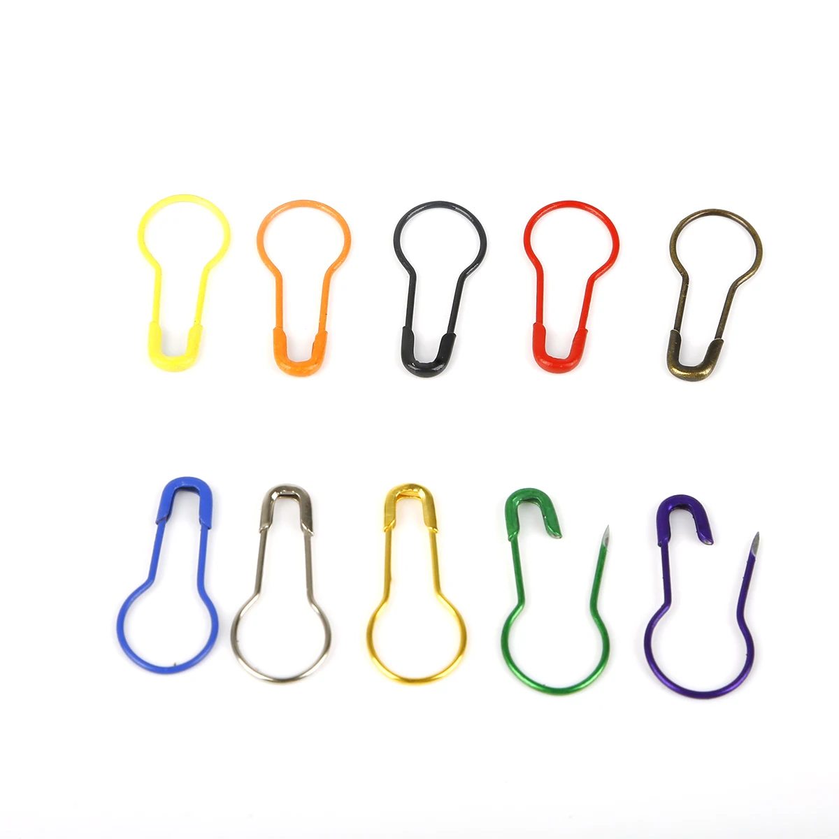 100pcs/lot Colorful Knitting Crochet Locking Stitch Marker Hangtag Safety Pins DIY Sewing tools Needle Clip Crafts Accessories