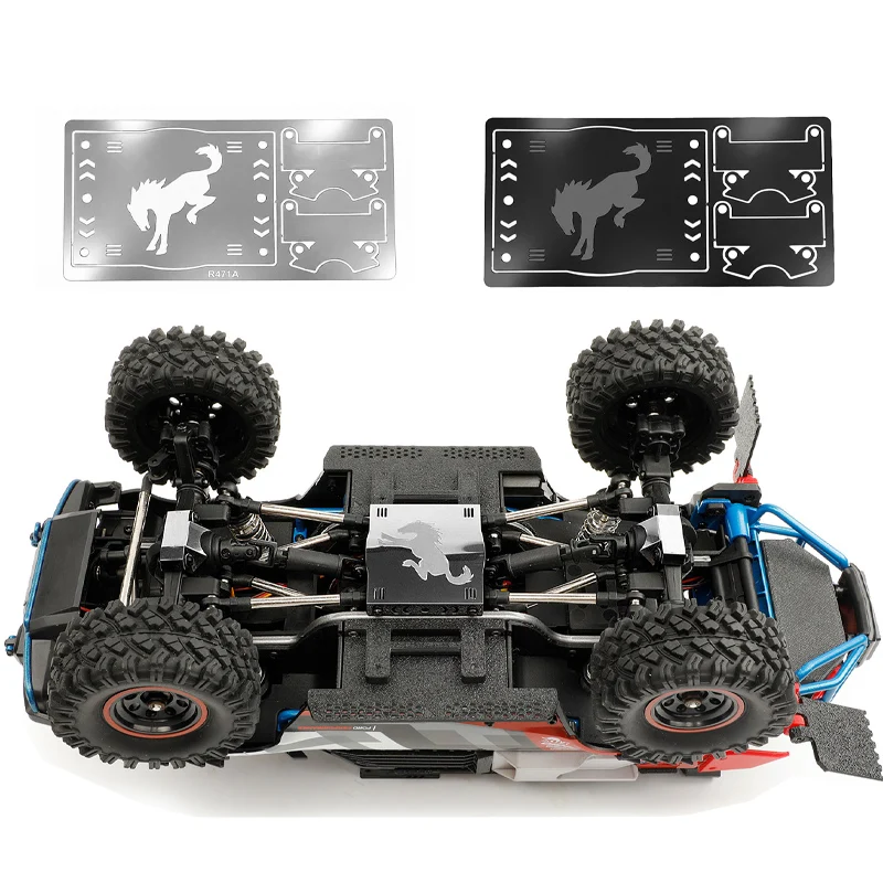 Simulated Chassis Metal Armor for 1/18 RC Car Crawler Car MJX H18P Accessories