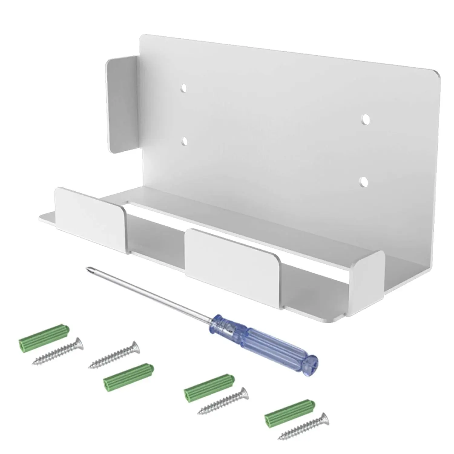 1 صفقات يدوية - مجموعة حامل شماعات لرف تخزين مثبت على الحائط لمضيف PS5