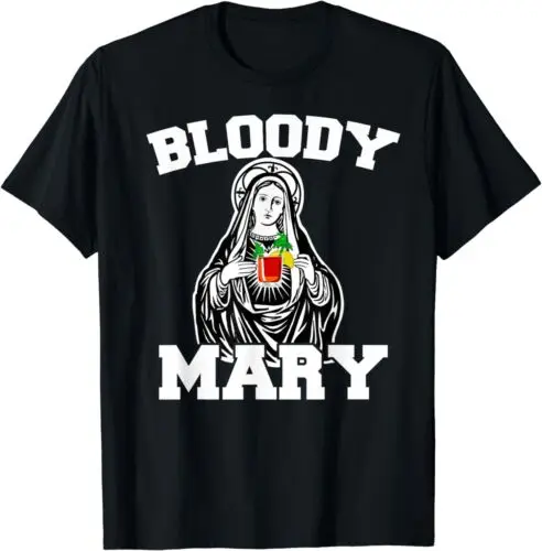 NEW LIMITED Bloody Mary Funny Virgin Mary T-Shirt