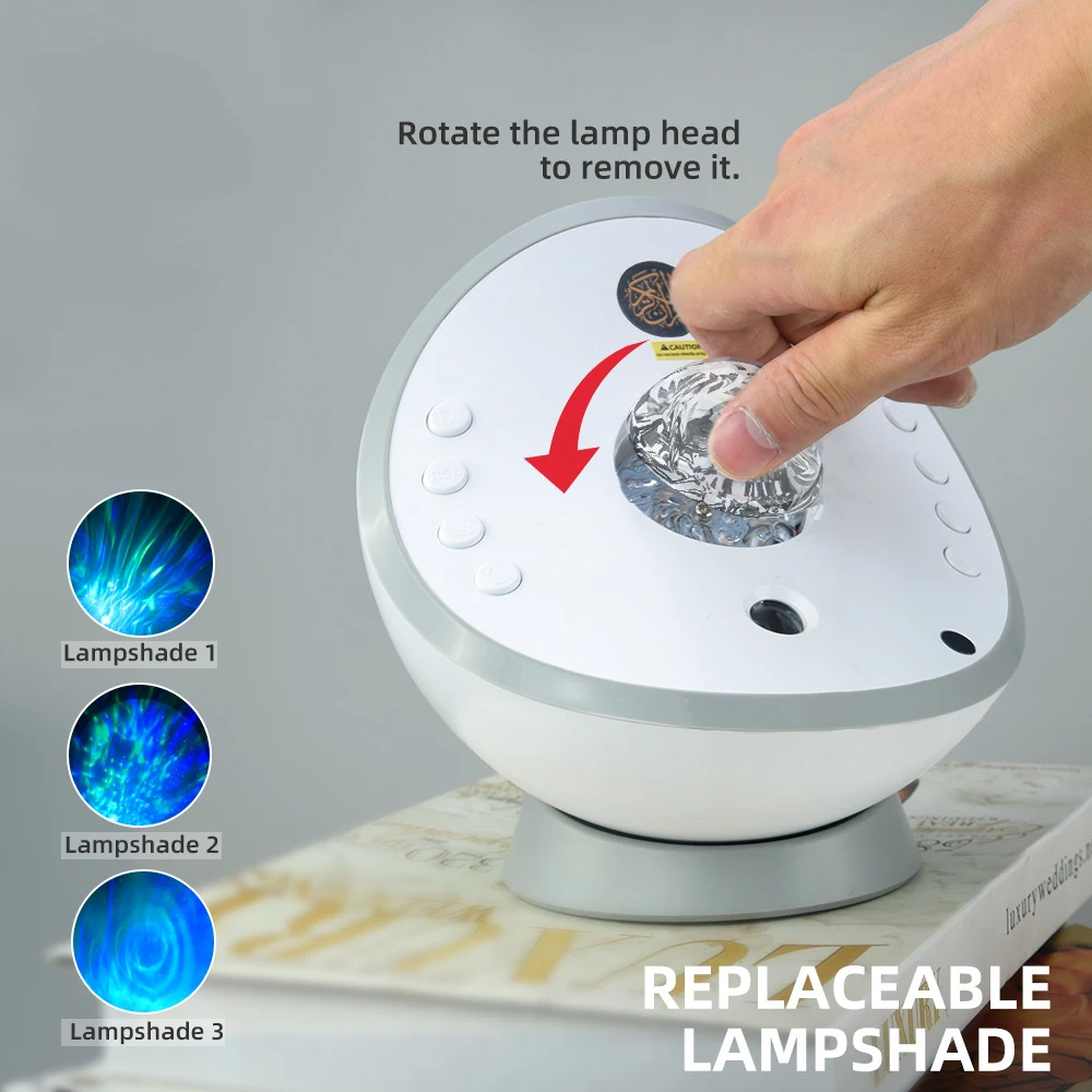 القرآن الكريم الإسلامي أذان مسلم مشرق ضوء الليل مصباح المقدس اللاسلكية المحمولة سمّاعات بلوتوث العربية ميني كايكسا دي سوم رمضان