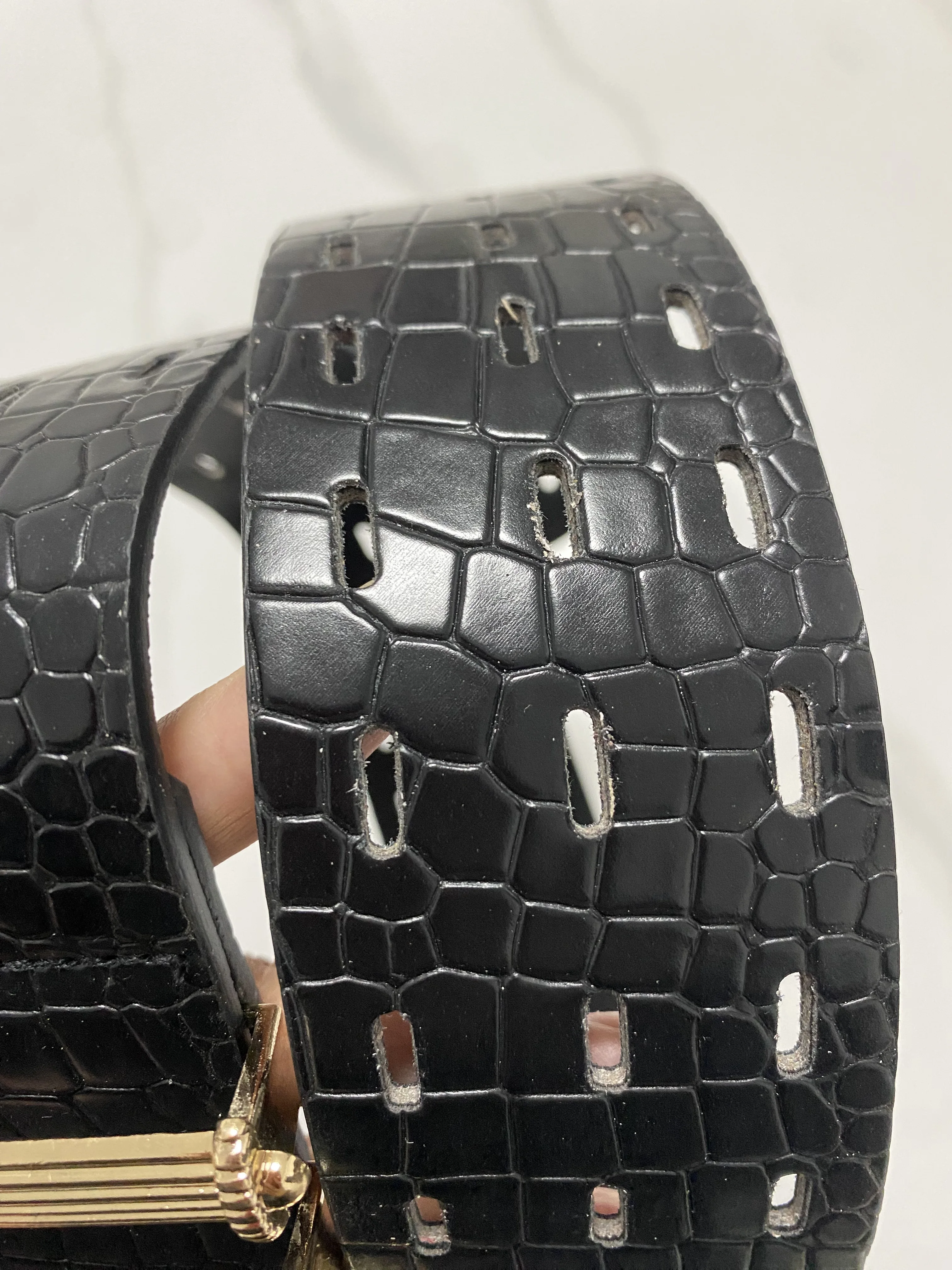 แฟชั่นผู้หญิงสีดํา PU หนัง Punk Cummerbunds หญิงชุดรัดตัวเข็มขัดตกแต่งเข็มขัดกว้าง TB378