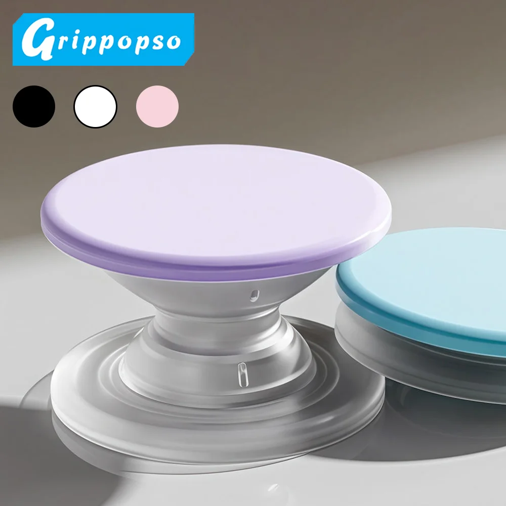 

Grippopso Silicone Phone Finger Ring Holder Stand Grip Tok For iPhone 17 16 15 14 13 Socket Folding Cellphone Sticker Bracket