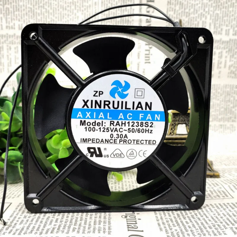 

H 1 шт. XINRUILIAN RAH1238S2 100-125 В 0,30 А 12 см 12038 осевой вентилятор для шкафа.