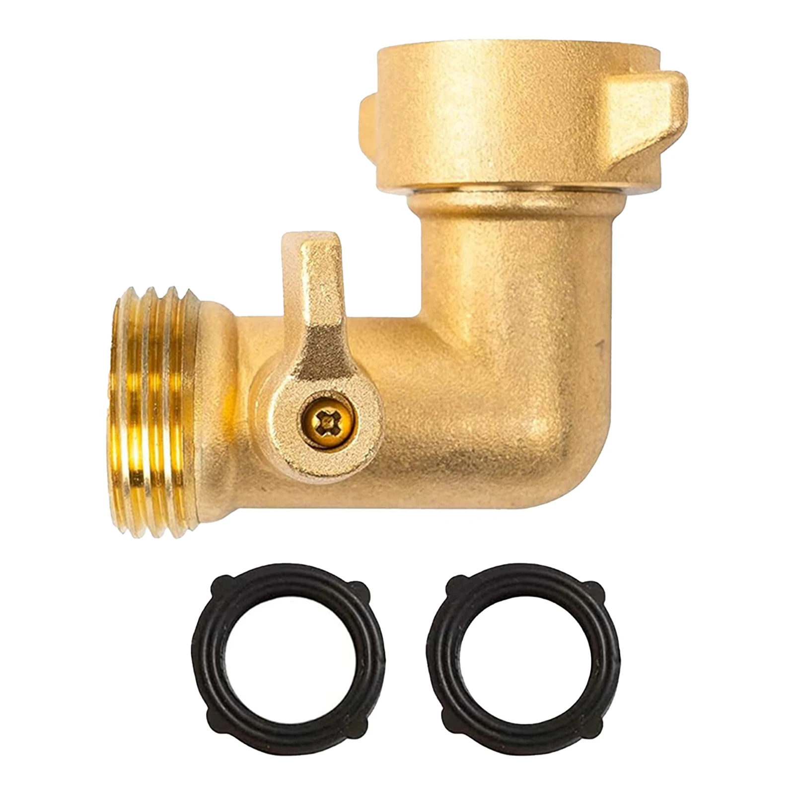 Garden Hose Brass 90 Degree Elbow Adapter Hose Adapter Heavy Duty Outdoor Watering Connector Quick Connector Cranes Adapter
