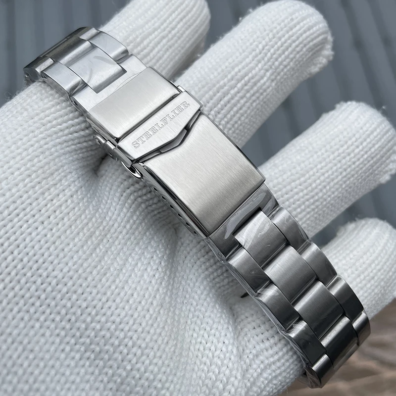 STEELFLIER Men Diver Watch 40mm GMT Automatic Mechanical Wristwatch 20Bar Waterproof Sapphire Mirror NH34